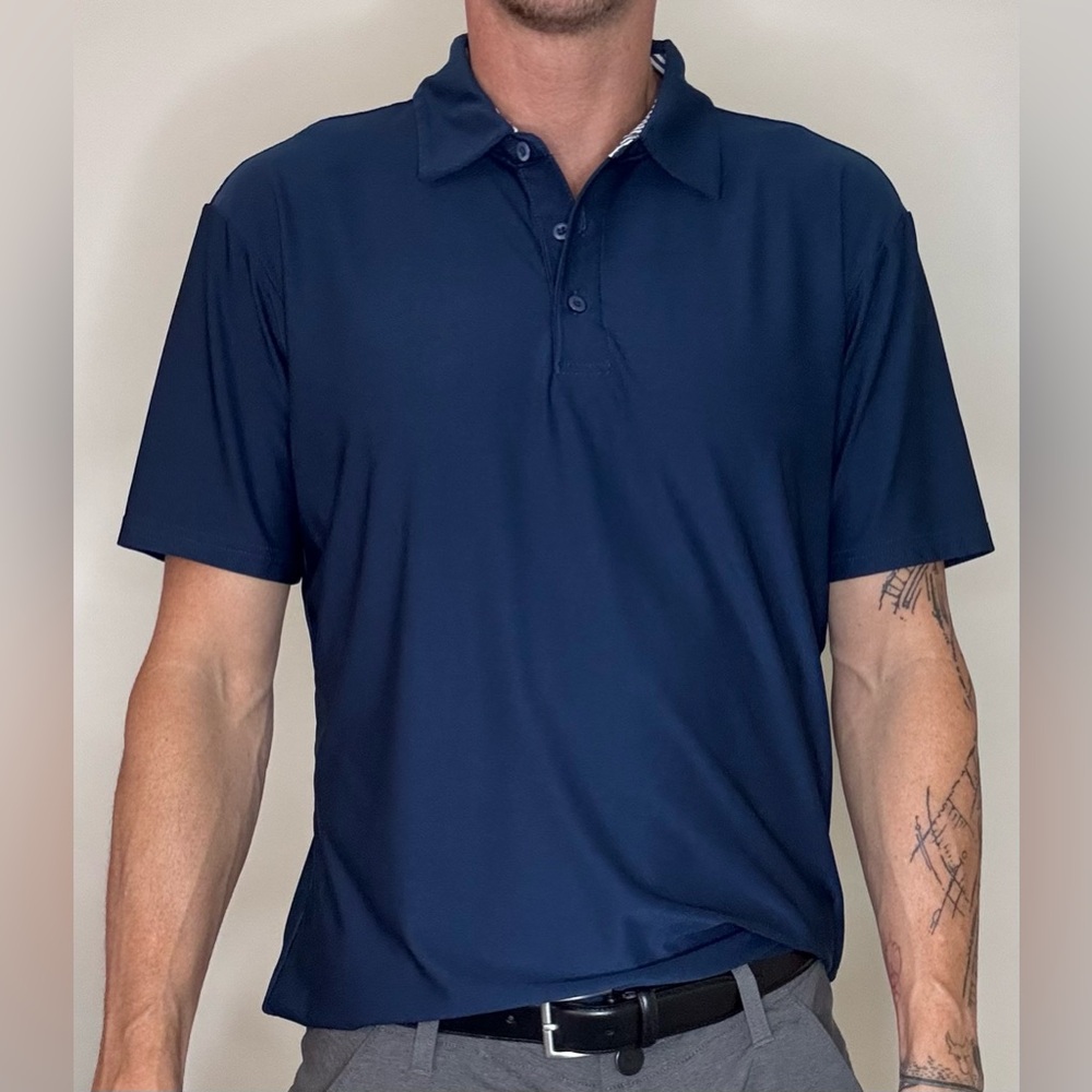 Men's Navy Golf Shirt